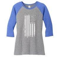 Come And Take It Great Gift American Flag Snake Great Gift Pro 2nd Adt Gift Women's Tri-Blend 3/4-Sleeve Raglan Shirt