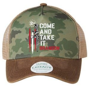 Come And Take It Brandon Gun Rights Arcute Gift15 American Flag Gift Legacy Tie Dye Trucker Hat