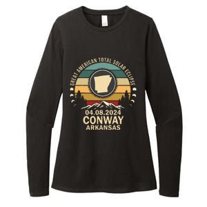 Conway Arkansas Total Solar Eclipse 2024 Womens CVC Long Sleeve Shirt