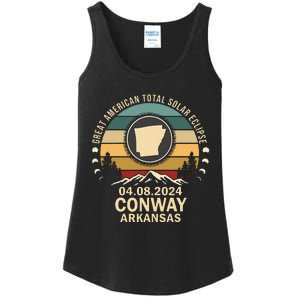 Conway Arkansas Total Solar Eclipse 2024 Ladies Essential Tank