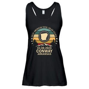 Conway Arkansas Total Solar Eclipse 2024 Ladies Essential Flowy Tank