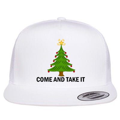 Come And Take It Christmas Tree Gift Funny Anti Lockdown Gift Flatbill Hat