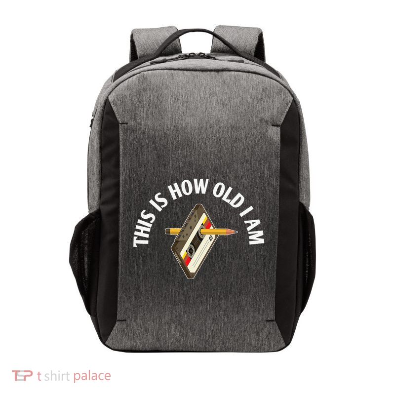 Cassette Audio Tape 80s Retro Music Old Mix Pencil Vector Backpack