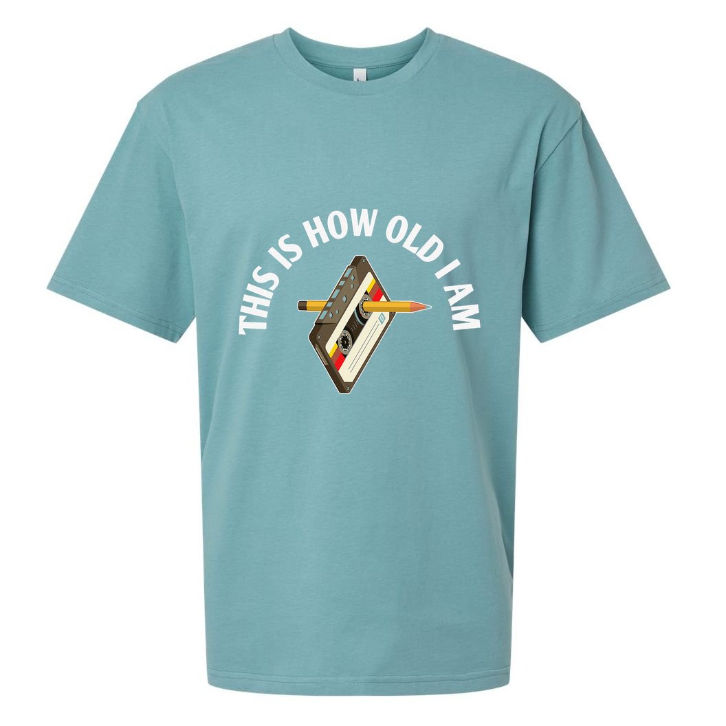 Cassette Audio Tape 80s Retro Music Old Mix Pencil Sueded Cloud Jersey T-Shirt