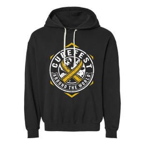 CureFest Around The World Hexagon Design Garment-Dyed Fleece Hoodie