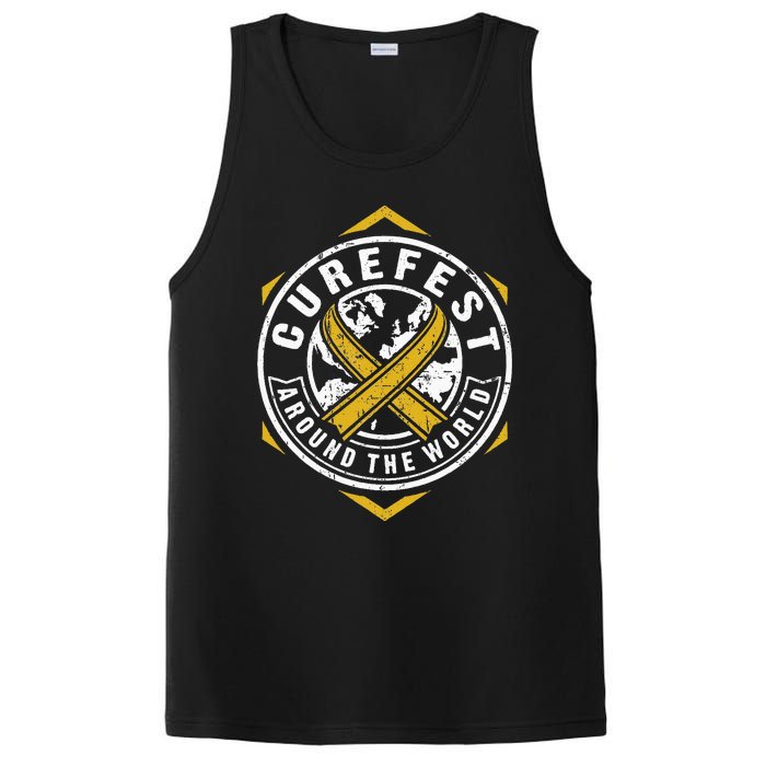 CureFest Around The World Hexagon Design PosiCharge Competitor Tank