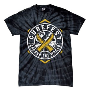 CureFest Around The World Hexagon Design Tie-Dye T-Shirt