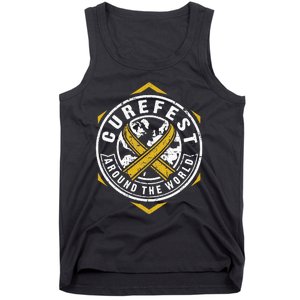 CureFest Around The World Hexagon Design Tank Top