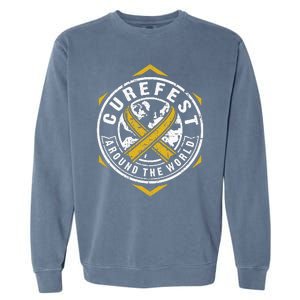 CureFest Around The World Hexagon Design Garment-Dyed Sweatshirt