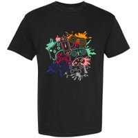 Control All The Things Video Game Console Controllers Retro Great Gift Garment-Dyed Heavyweight T-Shirt