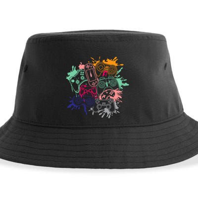 Control All The Things Video Game Console Controllers Retro Great Gift Sustainable Bucket Hat