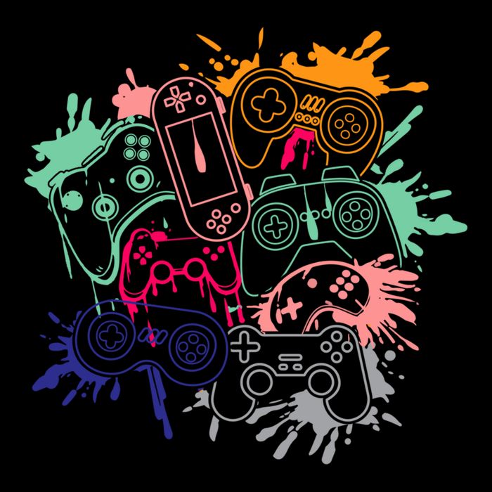 Control All The Things Video Game Console Controllers Retro Great Gift Bucket Hat