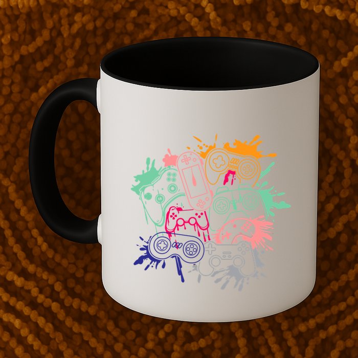 Control All The Things Video Game Console Controllers Retro Great Gift Mug