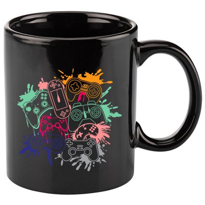 Control All The Things Video Game Console Controllers Retro Great Gift 11oz C Handle Ceramic Mug