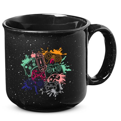 Control All The Things Video Game Console Controllers Retro Great Gift 15oz Campfire Ceramic Mug