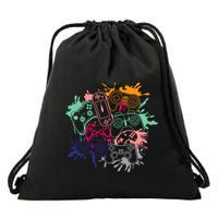 Control All The Things Video Game Console Controllers Retro Great Gift Drawstring Bag