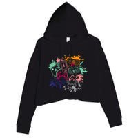 Control All The Things Video Game Console Controllers Retro Great Gift Crop Fleece Hoodie