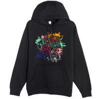 Control All The Things Video Game Console Controllers Retro Great Gift Premium Pullover Hoodie