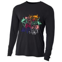 Control All The Things Video Game Console Controllers Retro Great Gift Cooling Performance Long Sleeve Crew