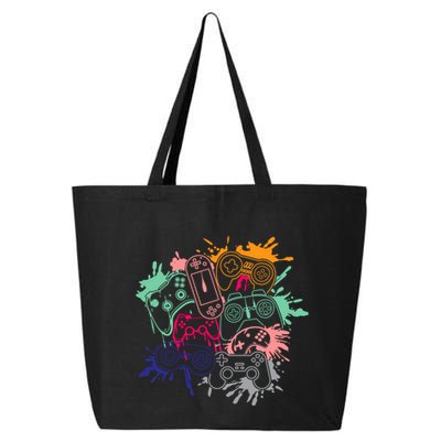 Control All The Things Video Game Console Controllers Retro Great Gift 25L Jumbo Tote