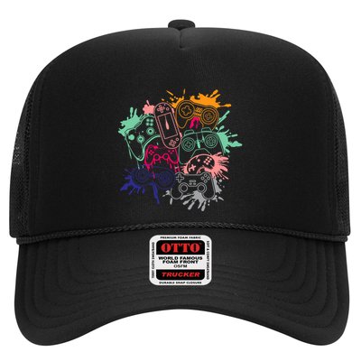 Control All The Things Video Game Console Controllers Retro Great Gift Trucker Hat