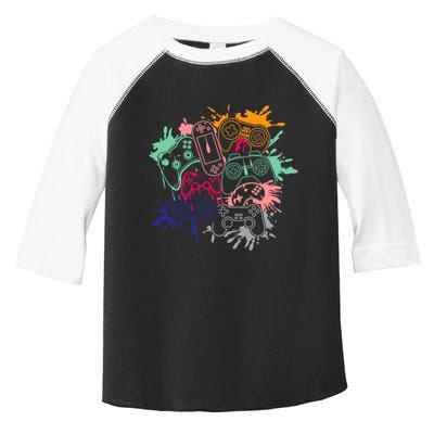 Control All The Things Video Game Console Controllers Retro Great Gift Toddler Fine Jersey T-Shirt