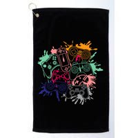 Control All The Things Video Game Console Controllers Retro Great Gift Golf Towel
