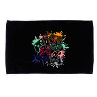 Control All The Things Video Game Console Controllers Retro Great Gift Microfiber Hand Towel