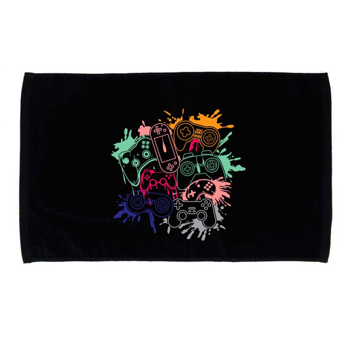 Control All The Things Video Game Console Controllers Retro Great Gift Microfiber Hand Towel