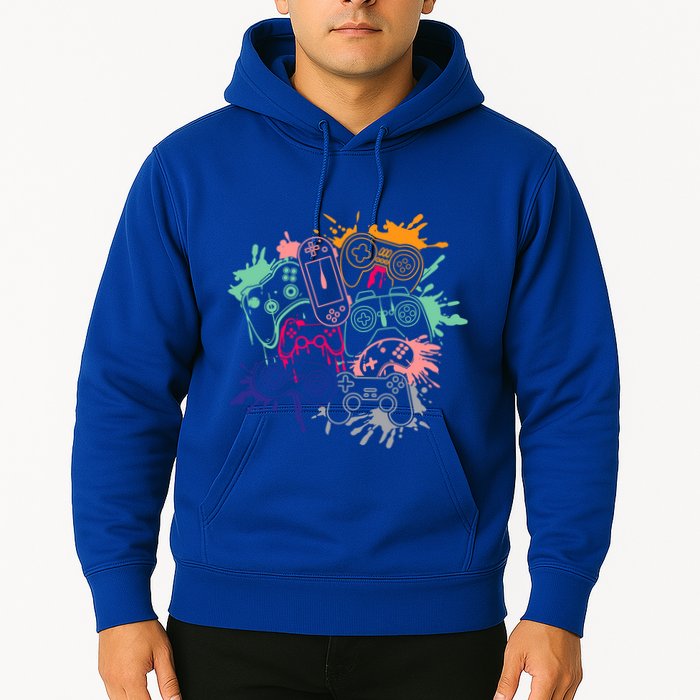 Control All The Things Video Game Console Controllers Retro Great Gift Hoodie