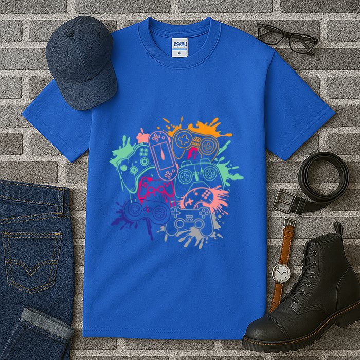 Control All The Things Video Game Console Controllers Retro Great Gift Tall T-Shirt