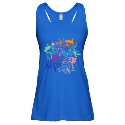 Control All The Things Video Game Console Controllers Retro Great Gift Ladies Essential Flowy Tank