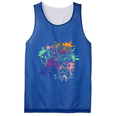 Control All The Things Video Game Console Controllers Retro Great Gift Mesh Reversible Basketball Jersey Tank