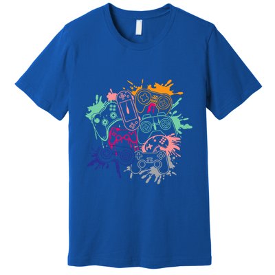 Control All The Things Video Game Console Controllers Retro Great Gift Premium T-Shirt