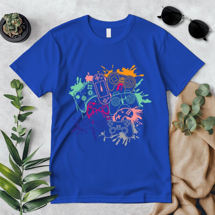 Control All The Things Video Game Console Controllers Retro Great Gift Premium T-Shirt