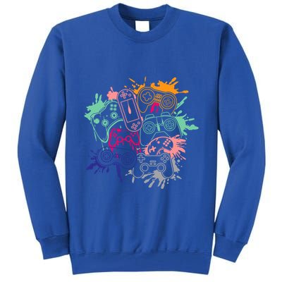 Control All The Things Video Game Console Controllers Retro Great Gift Tall Sweatshirt