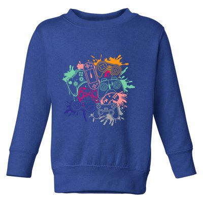 Control All The Things Video Game Console Controllers Retro Great Gift Toddler Sweatshirt