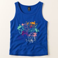 Control All The Things Video Game Console Controllers Retro Great Gift Tank Top