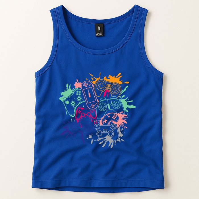 Control All The Things Video Game Console Controllers Retro Great Gift Tank Top