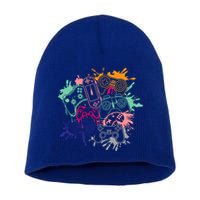 Control All The Things Video Game Console Controllers Retro Great Gift Short Acrylic Beanie