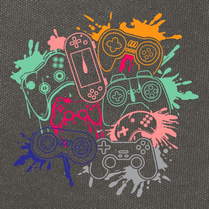 Control All The Things Video Game Console Controllers Retro Great Gift Cotton Canvas Backpack