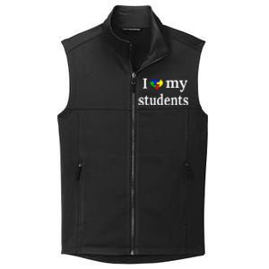 Cute Autism Teacher Gift Autism Awareness Collective Smooth Fleece Vest