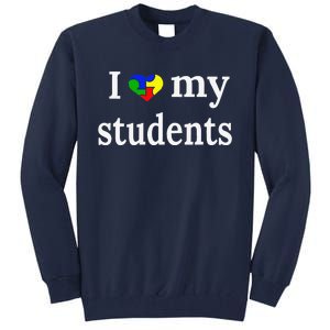 Cute Autism Teacher Gift Autism Awareness Tall Sweatshirt