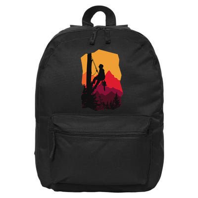 Cool Arborist Tree Surgeon Arborist Arboriculturist Tree Surgeon Retro  16 in Basic Backpack