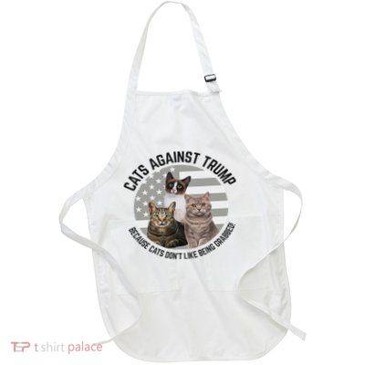 Cats Against Trump Because Cat's Don't Like Being Grabbed Full-Length Apron With Pockets