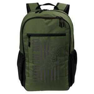 Come And Take It American Flag & Snake Tactical Daily Commute Backpack