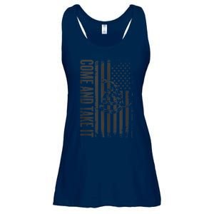 Come And Take It American Flag & Snake Tactical Ladies Essential Flowy Tank