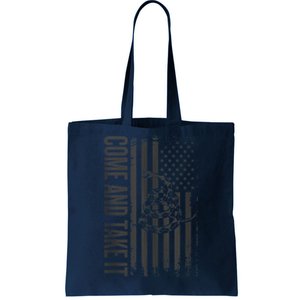 Come And Take It American Flag & Snake Tactical Tote Bag