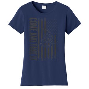 Come And Take It American Flag & Snake Tactical Women's T-Shirt