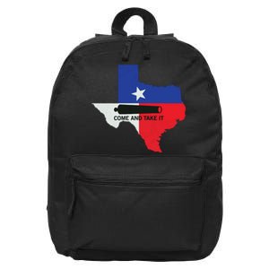 Come And Take It Canon Texas State Flag 1836 Gift 16 in Basic Backpack